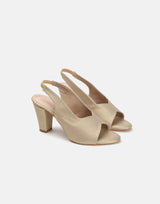 Open-Toe Chunky Heeled Sandals