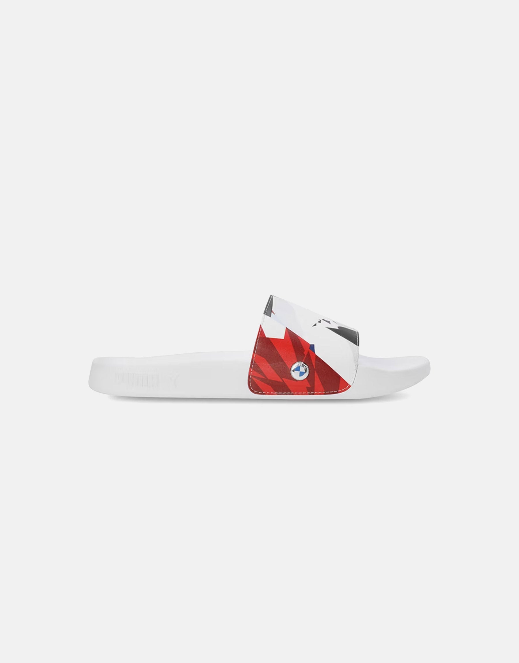 Graphic Print Open-Toe Slides