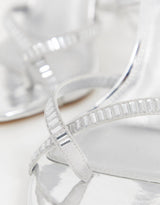 Silver Heeled Sandals