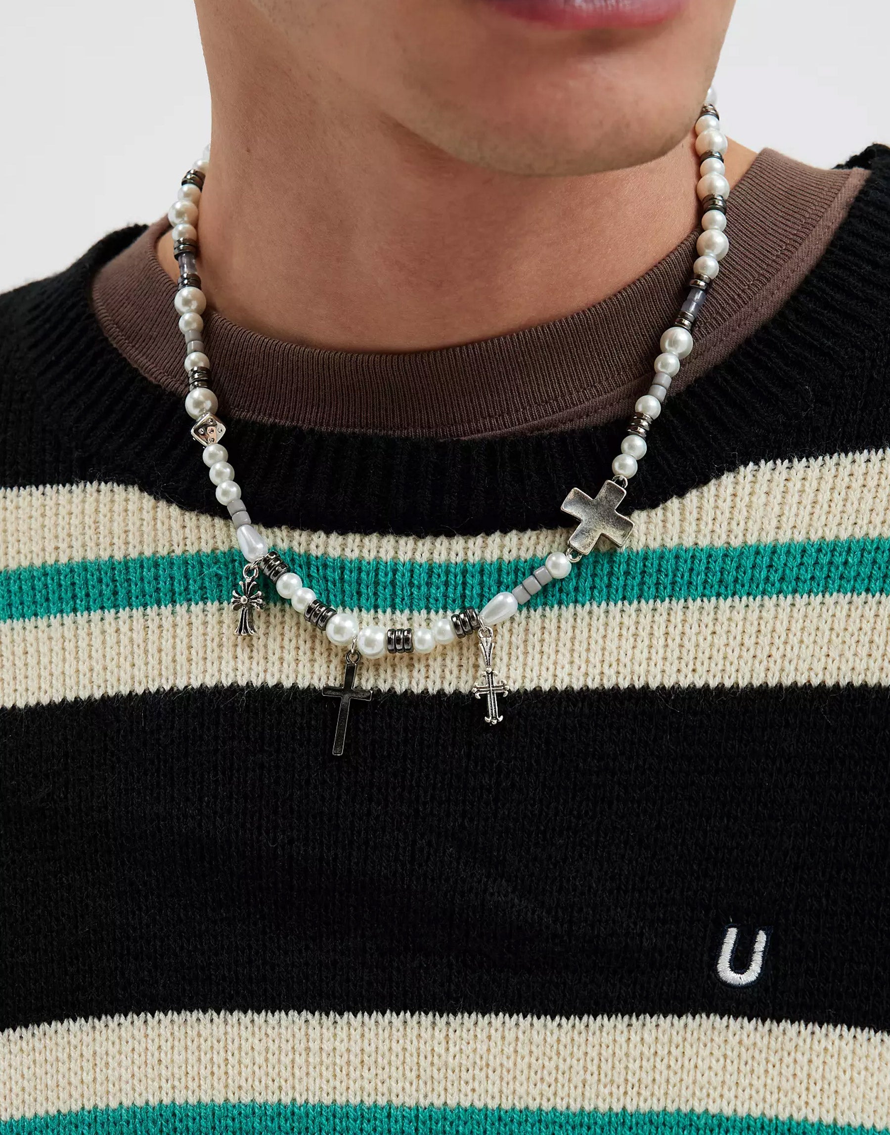 Pearl Cross Necklace