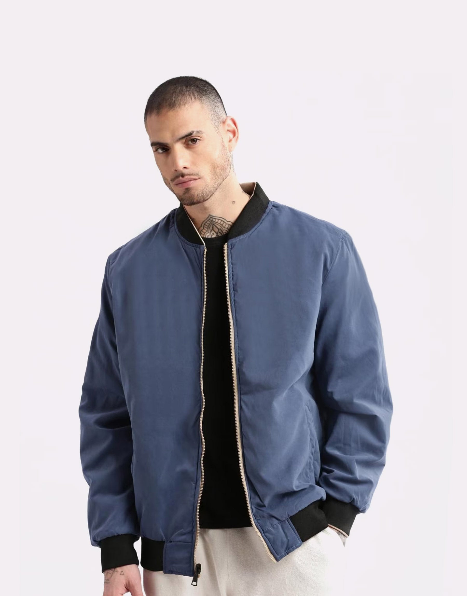Chaqueta bomber de gran tamaño para hombre