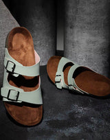 Women Dual-Strap Flat Sandals