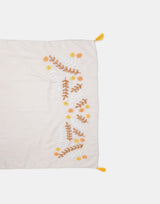 Floral Embroidered Scarf