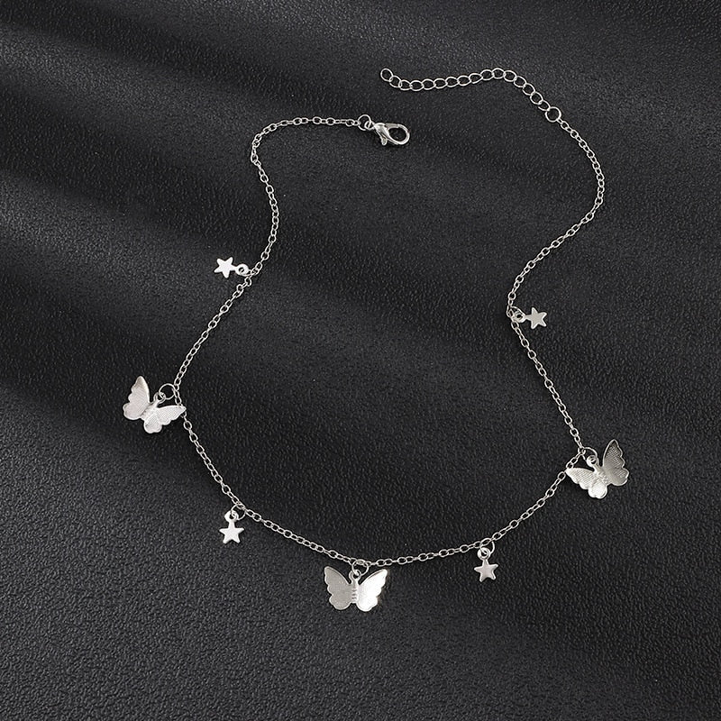 Choker Necklace Lovely Golden