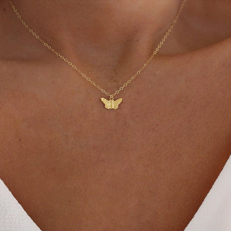 Choker Necklace Lovely Golden