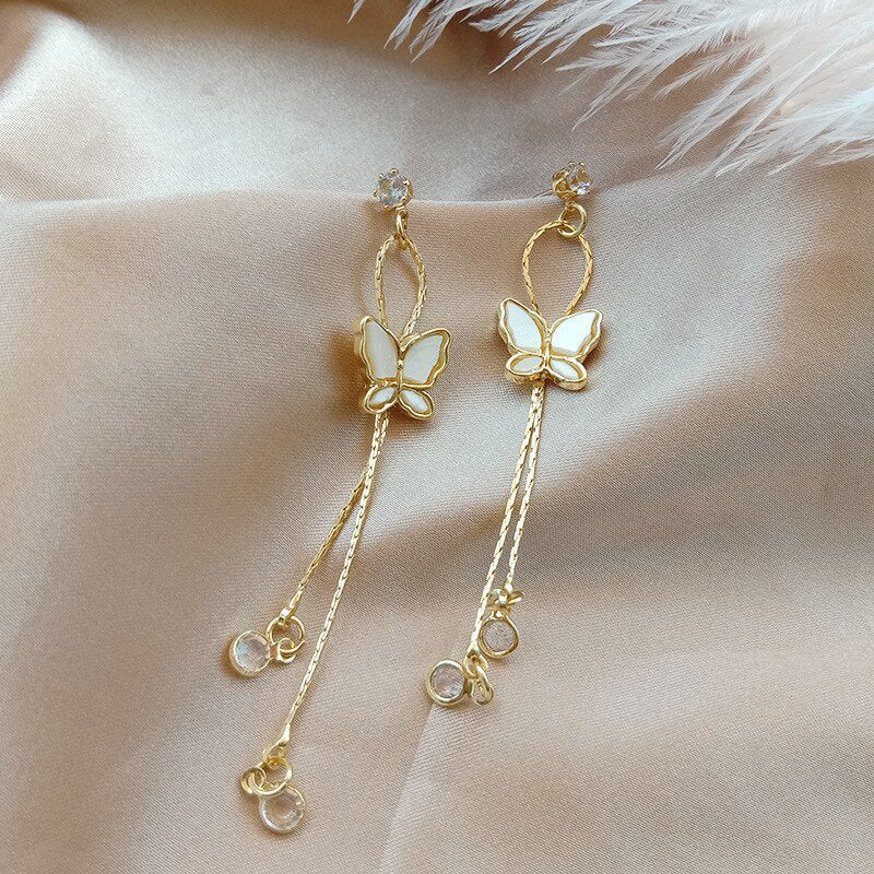 Butterfly Drop Earrings