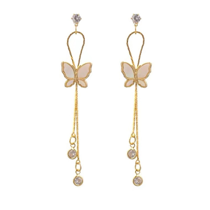 Butterfly Drop Earrings