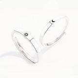 Silver Color Couple Rings