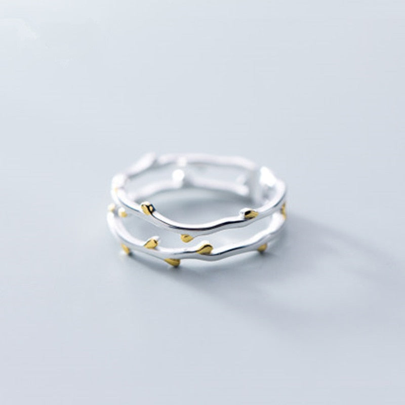 Retro Minimalist Silver Color Ring