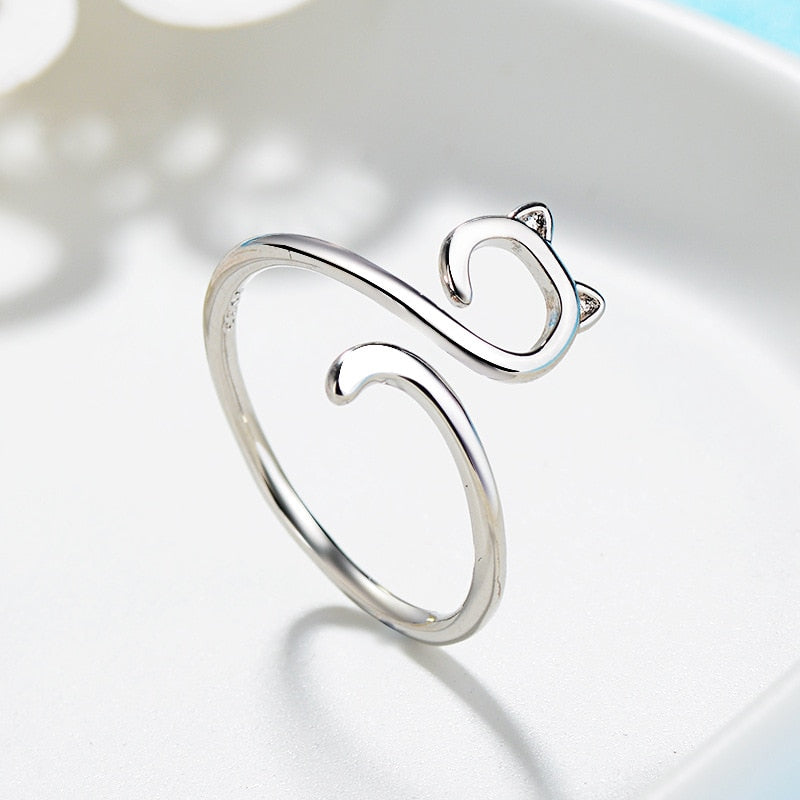 Retro Minimalist Silver Color Ring
