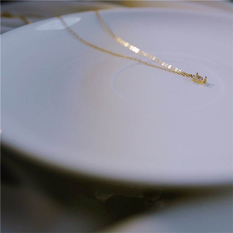 Small Square Diamond Pendant