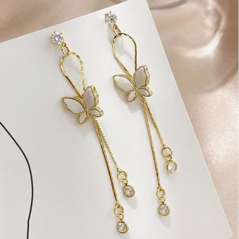 Butterfly Drop Earrings