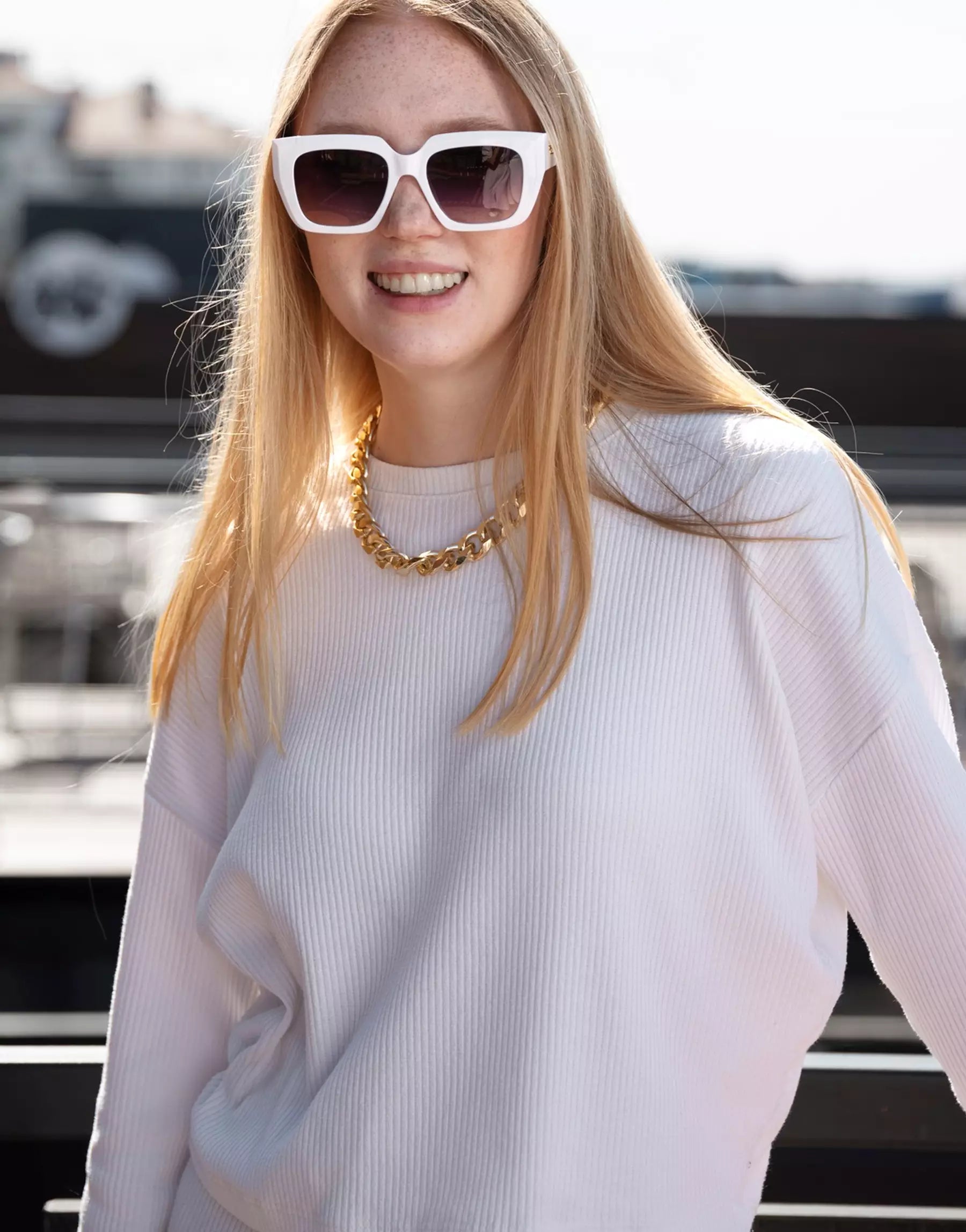 UV-Protected Square Sunglasses