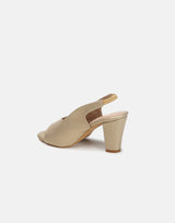 Open-Toe Chunky Heeled Sandals