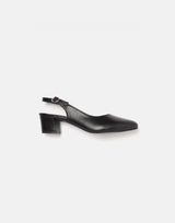 Heeled Sandals with Buckle Closure