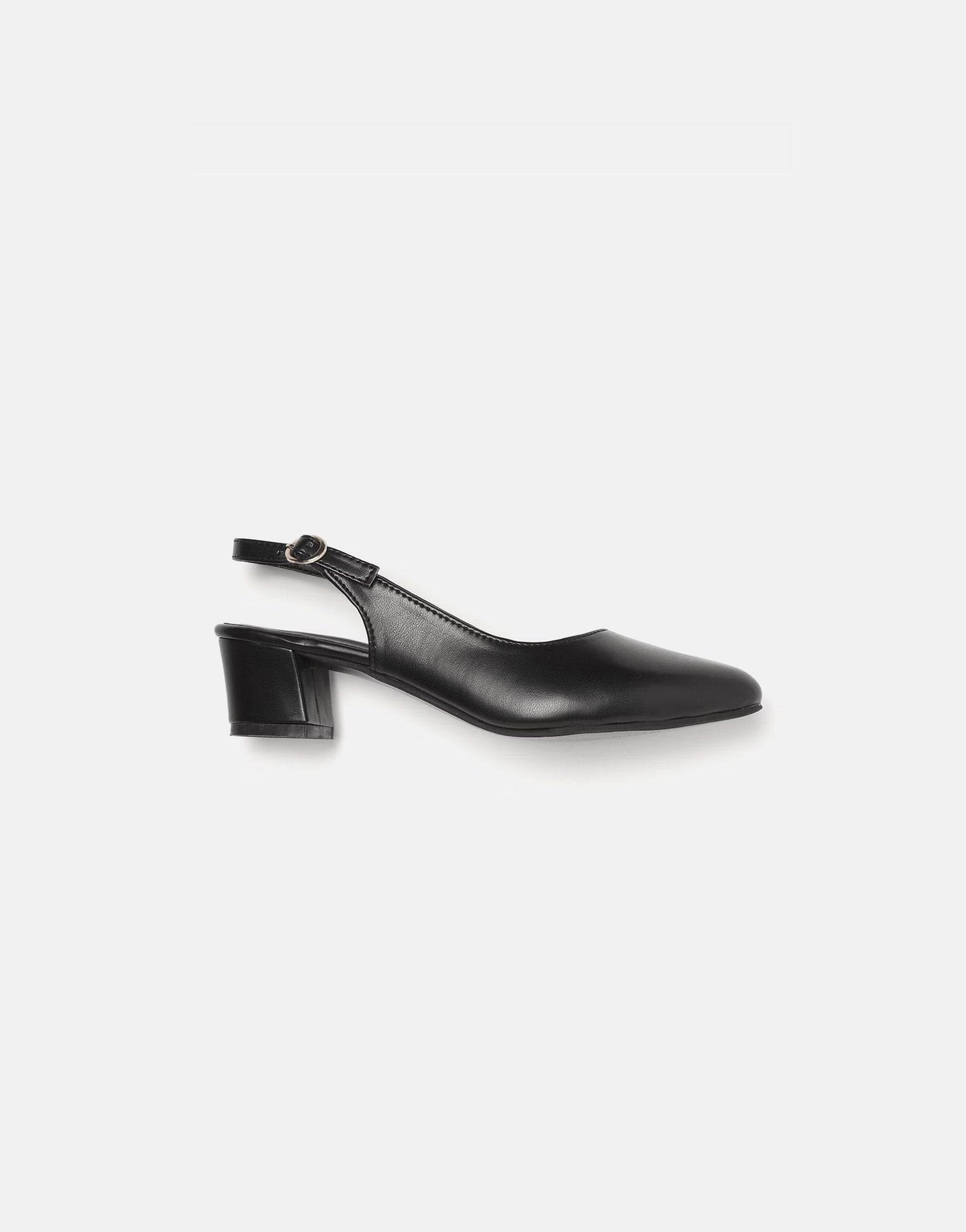 Heeled Sandals with Buckle Closure