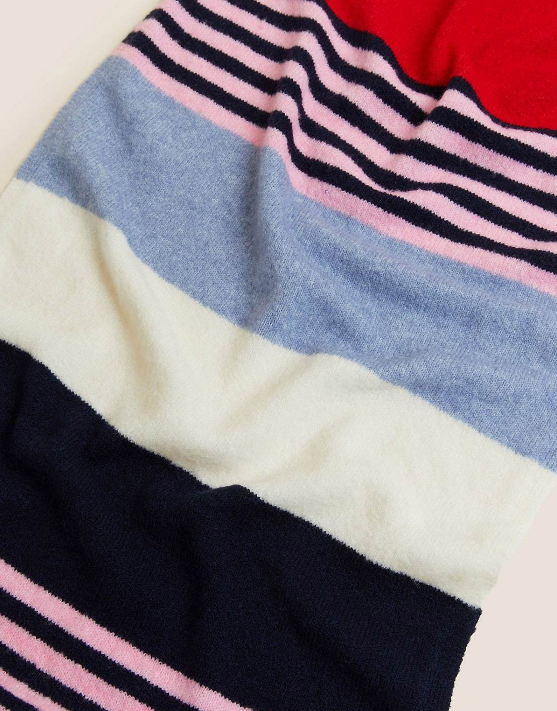 Striped Knit Scarf