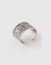 Antiqued Cuff Bracelet Silver