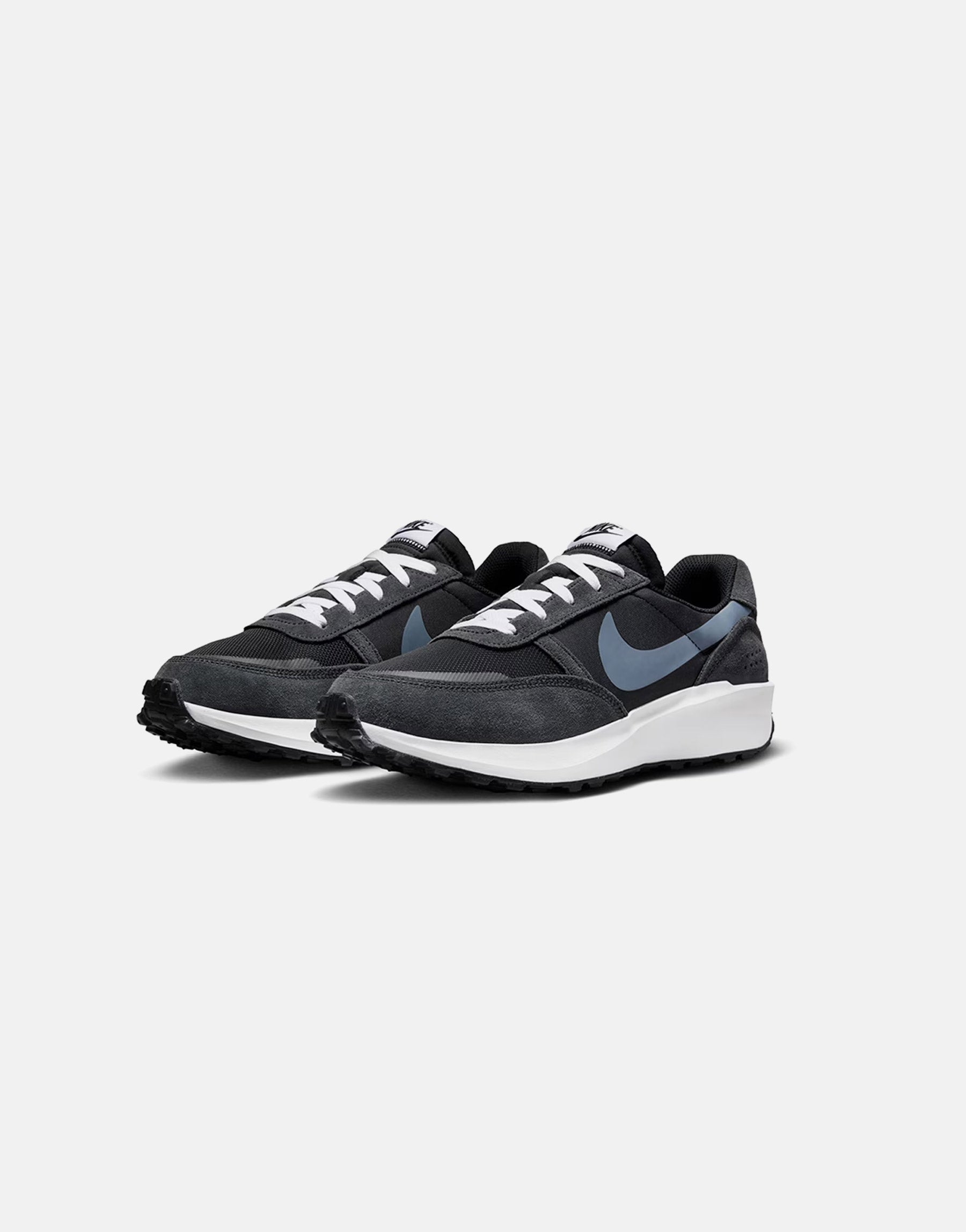 Nav Lace-Up Sneakers - Black