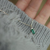 Small Square Diamond Pendant