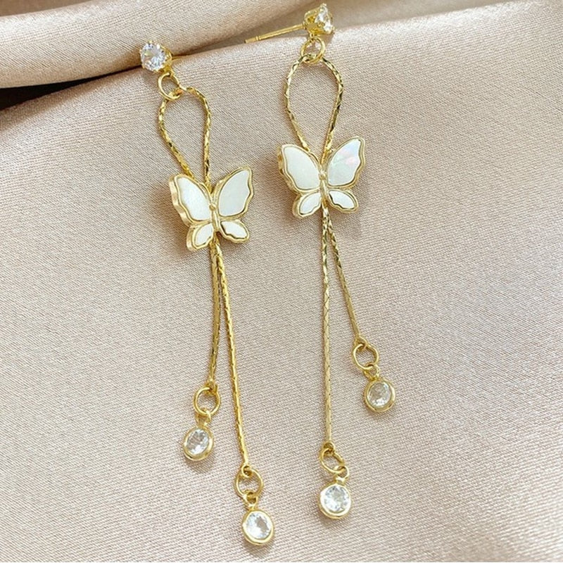 Butterfly Drop Earrings